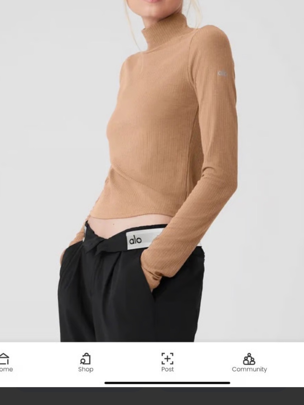 Alo yoga seacoast mock neck long sleeve NWOT